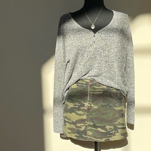 PacSun Grey Long-Sleeve Top